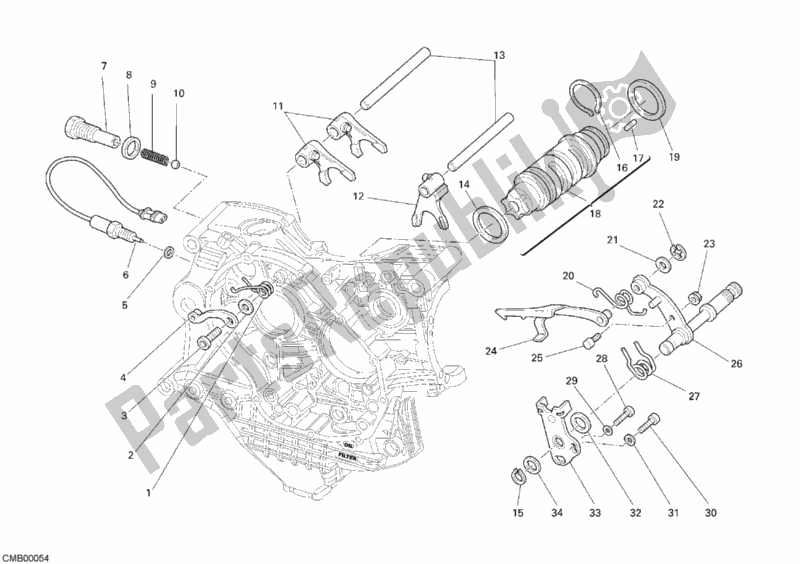 Todas las partes para Shift Cam - Horquilla de Ducati Monster S4R USA 1000 2007